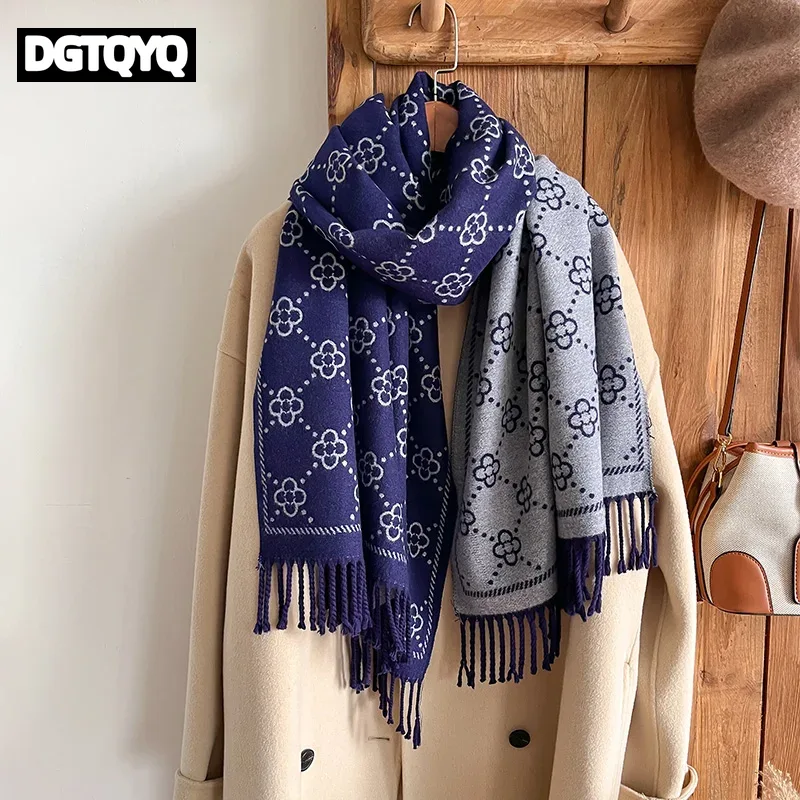 캐시미어 소재의 여성용 겨울 스카프, 따뜻하고 두꺼운  - Go Ethnic Fashion 리뷰 및 가격